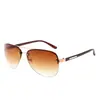Nuevas Gafas de Sol con Pinza para Cejas Moda Masculina Gafas de Sol para Pesca M-28 Modernas Gafas de Sol Metálicas con Medio Marco para Ciclismo
