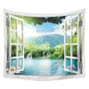 2021 venta directa de fábrica diseño original independiente tapiz de tela para ventana con paisaje colgante de pared toalla de playa