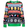 Moletom Redondo Quente de Natal Outono e Inverno 2025 da Amazon Casual Engraçado Moletom Estampado 3D Masculino e Feminino