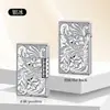 Encendedor de Rueda de Flores de Lujo con Sonido Crujiente, Tono Acero, Metálico Recargable, Regalo de Negocios para Hombres, Encendedor Creativo, Modelo Nuevo
