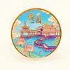 Moneda Conmemorativa de la Secta Mágica de Shanghái Medalla Conmemorativa de Atracciones Turísticas Periféricas de la Perla Oriental Área Escénica del Jardín Yu Regalos Turísticos