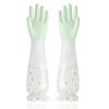 Luvas de Lavar Louça Forradas com Lã Pacote Luvas Domésticas à Prova de Óleo Anti-Manchas Luvas de Limpeza de PVC Luvas Frescas
