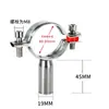 Braçadeira de Tubo de Aço Inoxidável 304 Suporte de Tubo de Fixação Soldado Braçadeira Cilíndrica Fivela Braçadeira de Banda Suporte de Tubo de Água