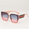 Gafas de Sol de Moda para Mujer, de Gama Alta, Elegantes, con Montura Grande Europea y Americana, que Muestran el Rostro Pequeño, Nuevas 2025, Forma Cóncava Trendy, para Viaje