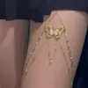 Corrente de Perna com Borla e Renda Enrolada, Design de Nicho, Sexy e Versátil, Fashionável, Estilo Puro e Sedutor, Corrente de Perna Exquisita e de Alta Qualidade