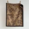Atmósfera artística y elegante, bufanda de polar jacquard con boceto floral, chal de imitación cachemir con flecos para otoño e invierno, fresco y vintage