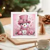 1 Pieza 30*30cm Bricolaje Exquisito Muñeco de Nieve Forma Especial Diamante Brillante Diamante 5D Set de Pintura Diamante, Pintura Decorativa de Arte sin Marco