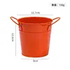 Balde Pequeno de Ferro Colorido, Porta-Canetas de Ferro, Vaso de Ferro para Suculentas e Plantas Verdes, Balde Portátil Infantil, Mini Balde Pequeno de Ferro