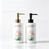 Botellas dispensadoras de gel antibacterial de alta gama transfronterizas con varios diseños, Botellas de vidrio exprimibles para champú y gel de ducha, Suministro directo desde Amazon
