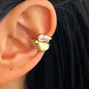 Brinco Ear Cuff Zircônia Gota d'Água Super Brilhante Cruzado Sem Furo Luxo Leve Estilo Frio High-End Nicho Exquisito Clipe de Orelha Brinco