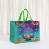 Bolsa de tela no tejida india Diwali transfronteriza, bolsa de mano grande para fiesta, regalo, bolsa impermeable laminada para llevar