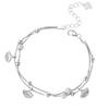 Roda gigante três pulseira de damasco cru feminino S925 prata esterlina nicho design high-end all-match novo estilo nacional chinês pulseira