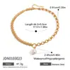 Jieding Collar de perlas de acero inoxidable europeo y americano cadena de clavícula de lujo ligero de alta gama joyería que no se decolora joyería de acero de titanio transfronteriza