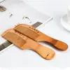 Peine de madera de durazno para cabello largo de mujer, peine para cabello lacio estilo antiguo, peine de masaje antiestático de dientes finos, peine de masaje para cabello para hombres para uso doméstico