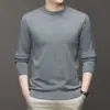 Suéter de punto de comercio exterior transfronterizo de otoño e invierno para hombre, estilo coreano, corte ajustado para hombre, manga larga, jersey de punto básico al por mayor