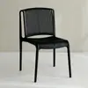 Cadeira Nórdica Moda Simples Cadeira com Encosto de Plástico Espessada Oca Cadeira de Jantar Lazer ao Ar Livre Negociação Loja de Chá com Leite Mesa e Cadeira