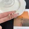 Pendientes de Nuevo Diseño con Circonita de Estrella Estilo Japonés y Coreano, Pendientes Femeninos, Sencillos y de Moda