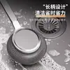 Escova de panela de aço inoxidável cozinha panela de lavagem especial panela de aço escova de bola de fio de aço alça longa escova de limpeza escova escova de escova de vaso artefato não deixa cair seda