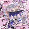 Guía de Atuendos para Chicas de Belleza Tirado Colección de Pegatinas Libro: Arte de Uñas, Maquillaje, Escenas en Miniatura, Libro de Pegatinas de Vestir para Juegos