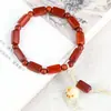 Venta al por mayor de fábrica pulseras de sándalo rojo de Brasil cuentas de caoba anillo único pulseras para hombres y mujeres texto de madera para regalos de ancianos