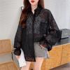 Camisa Jacquard Leve Roupa de Proteção Solar para Mulheres Verão Estilo Coreano Solta Fina Respirável Super Fada Roupa de Proteção Solar Jaqueta Cardigã Moderna