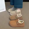 Mocasines de Invierno Zapatos Cálidos Slip-on Caña Baja Suela Gruesa 2026 Birken Zapatos de Algodón Botas de Nieve Estilo Nuevo Forro de Polar Moda