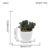 Oferta Especial do Fabricante: Plantas Suculentas Artificiais em Vasos de Cerâmica para Mesas de Escritório Internas, Pequenas Plantas Verdes em Vasos, Flores Artificiais, Plantas Suculentas em Vasos