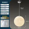 Lustre de lâmpada da lua em estoque, lâmpada esférica criativa para lojas de roupas, lâmpada da lua em forma de bola moderna estilo nórdico para restaurantes