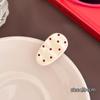 Grampo Oval de Bolinhas Rosa para Cabelo Feminino, Franja, Fragmento de Cabelo, Presilha Bico de Pato para Menina, Grampo Doce, Adorno de Cabeça