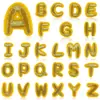 Patches bordados coloridos de letras transfronteiriços, patches para reparo de furos em roupas, decoração DIY para mochilas, 26 patches de letras em inglês