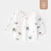 Roupas de bebê primavera e outono 0-1-3 meses roupas de meio dorso bebê recém-nascido quatro estações atacado casaco de recém-nascido roupas de monge