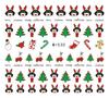Pegatinas de Arte para Uñas de Navidad de Invierno Comercio Electrónico Transfronterizo Japón y Corea del Sur Marca de Agua Copo de Nieve Pegatinas de Arte para Uñas de Navidad de Invierno