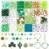 Cuentas redondas de acrílico, kit de accesorios para manualidades, set de juguetes, suministros educativos para hacer joyería, materiales para pulseras, accesorios hechos a mano para abalorios