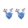 Damila s999 plata pura encantadores aretes de botón para mujer aretes de flor de circonita con incrustaciones de diamantes joyería pequeña de lujo ligero venta al por mayor de fábrica