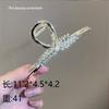 Pinza para el pelo con forma de oreja de trigo para mujer, exquisita pinza grande con diseño de tiburón, pinza para la nuca, venta al por mayor, horquilla para el pelo, tocado