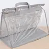 Set de almacenamiento de bolsas portátiles de PVC, bolsa a prueba de polvo para armario, bolsa organizadora visible de varios tamaños, almacenamiento impermeable