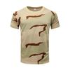 Camiseta de Camuflagem de Secagem Rápida Verão 2026 Padrão Cobra do Deserto Unissex Fitness Manga Curta Camuflagem de Quatro Cores Manga Curta Camiseta de Treinamento Militar