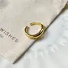 Anel Aberto Liso Básico Minimalista para Mulheres Versátil Coreano Nicho Temperamento Personalidade Moda Anel Estilo Minimalista