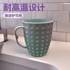 Taza de enjuague bucal de plástico con superficie tallada y asa Taza multiusos para beber Taza para estudiantes RS-200719