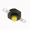Ventas Directas de Fábrica Interruptor de Botón 1412 de Bloqueo Automático Tipo Parche de 2 Pines con Agujero Botón Amarillo Interruptor de Llave para Linterna