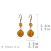 Pendientes Artísticos Retro Asimétricos de Corazón de Joyería Vintage de Segunda Mano Pendientes Trendy Coloridos de Perla de Vidrio Resistentes