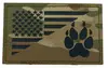 Corte bordado luminoso para exteriores logo insignia bordada IR insignia bordada pegatinas de tela de venta caliente Velcro
