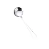 Cuchara de acero inoxidable cuchara para comer en casa cuchara mango largo cuchara de postre vajilla occidental alto color dorado cuchara redonda venta al por mayor