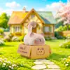Nueva caja de cartón con un gato siamés, caja sorpresa, juguete de moda, figura de resina, decoración de escritorio de oficina, adorno pequeño