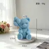 Vela Aromática Urso Balão Estilo Ins Vela em Formato de Ursinho de Pelúcia Vela Aromática para Presente de Feriado Festa de Aniversário