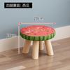 Dibujos animados creativo comedor banco pequeño taburete pequeño hogar madera maciza redondo taburete bajo lindo sofá taburete para niños silla de bebé