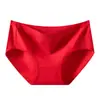 Roupa íntima vermelha feita sob medida de fábrica para o ano de nascimento, Calcinhas femininas de algodão puro para bebê, antibacterianas, Vermelho da sorte para casamento e casamento