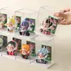 Soporte de Exhibición para Figuras Caja Ciega Escritorio Pop Mart Vitrina Acrílico Transparente a Prueba de Polvo Caja de Almacenamiento para Muñecas