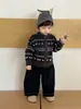 Ropa de Otoño para Bebé, Ropa de Otoño para Niños, Ropa Infantil Estilo Coreano 2026, Chaqueta Rayada para Niños, Conjunto de Jeans