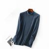 Camiseta Interior Auto-Calentable de Acrílico para Hombre, Nueva Prenda Interior Cálida Otoño e Invierno, Camiseta de Manga Larga Ajustada con Cuello Semi-Alto para Hombre